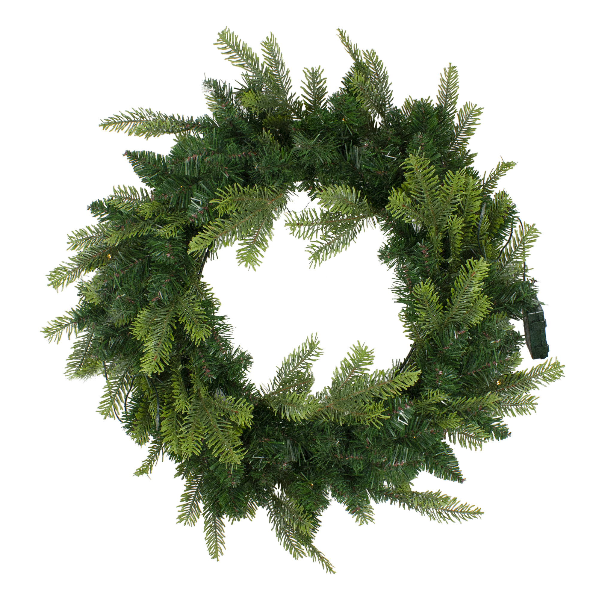 Northlight Pre Lit Woodcrest Pine Artificial Christmas Wreath Inch